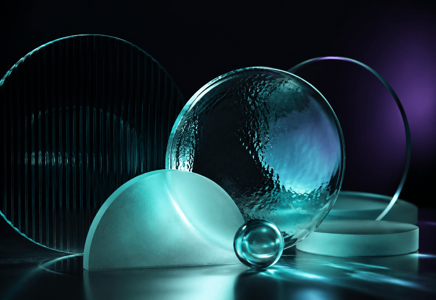 Soft aqua premium AI artwork