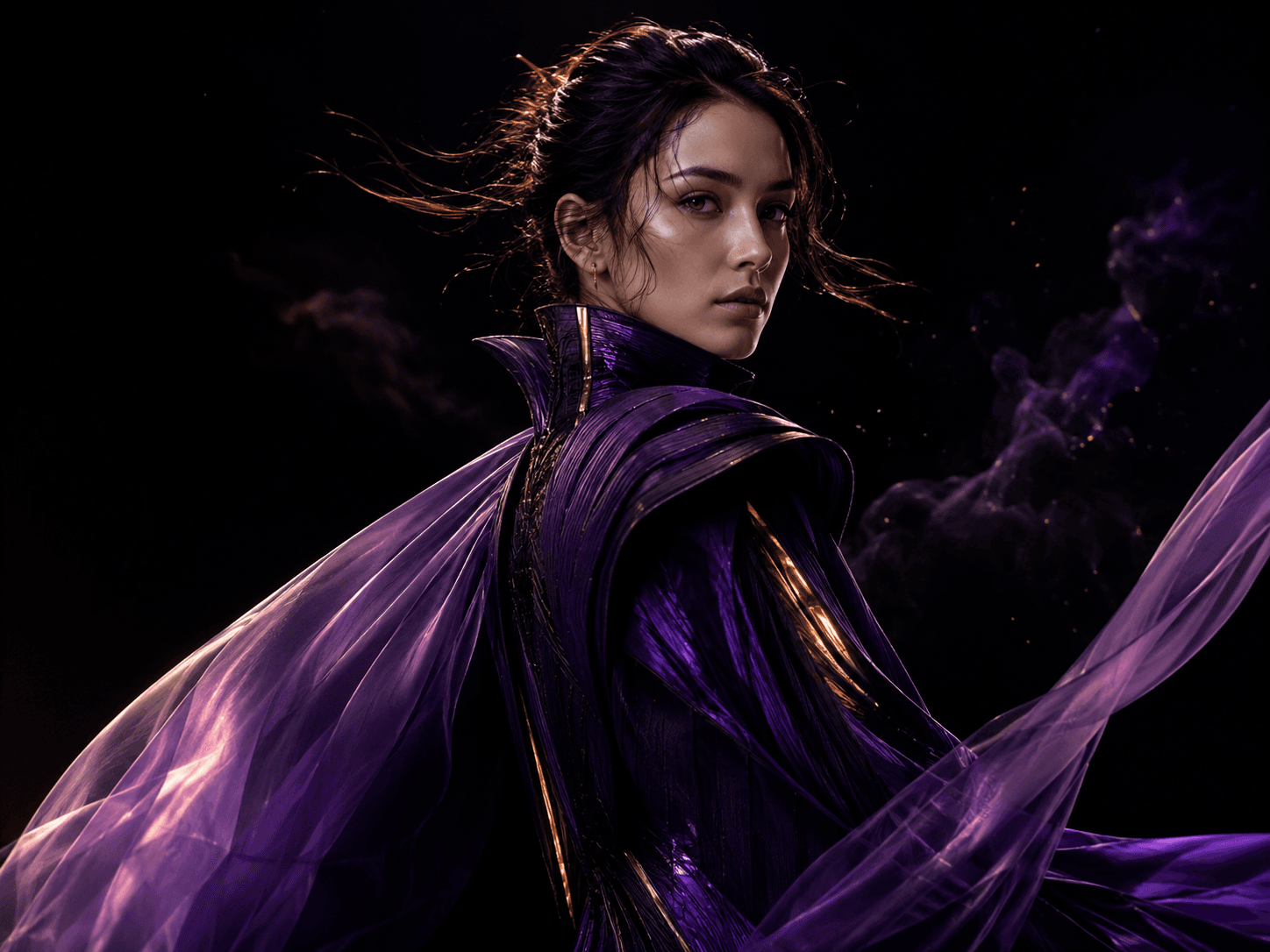 Character-driven AI video frame