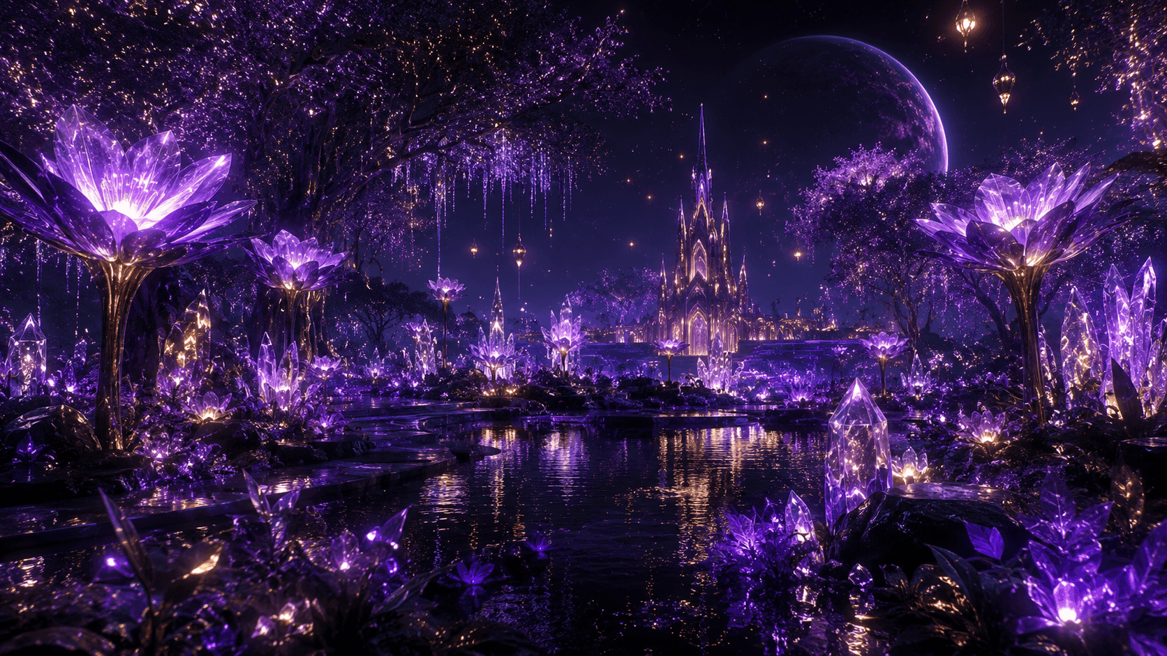 Alien garden world