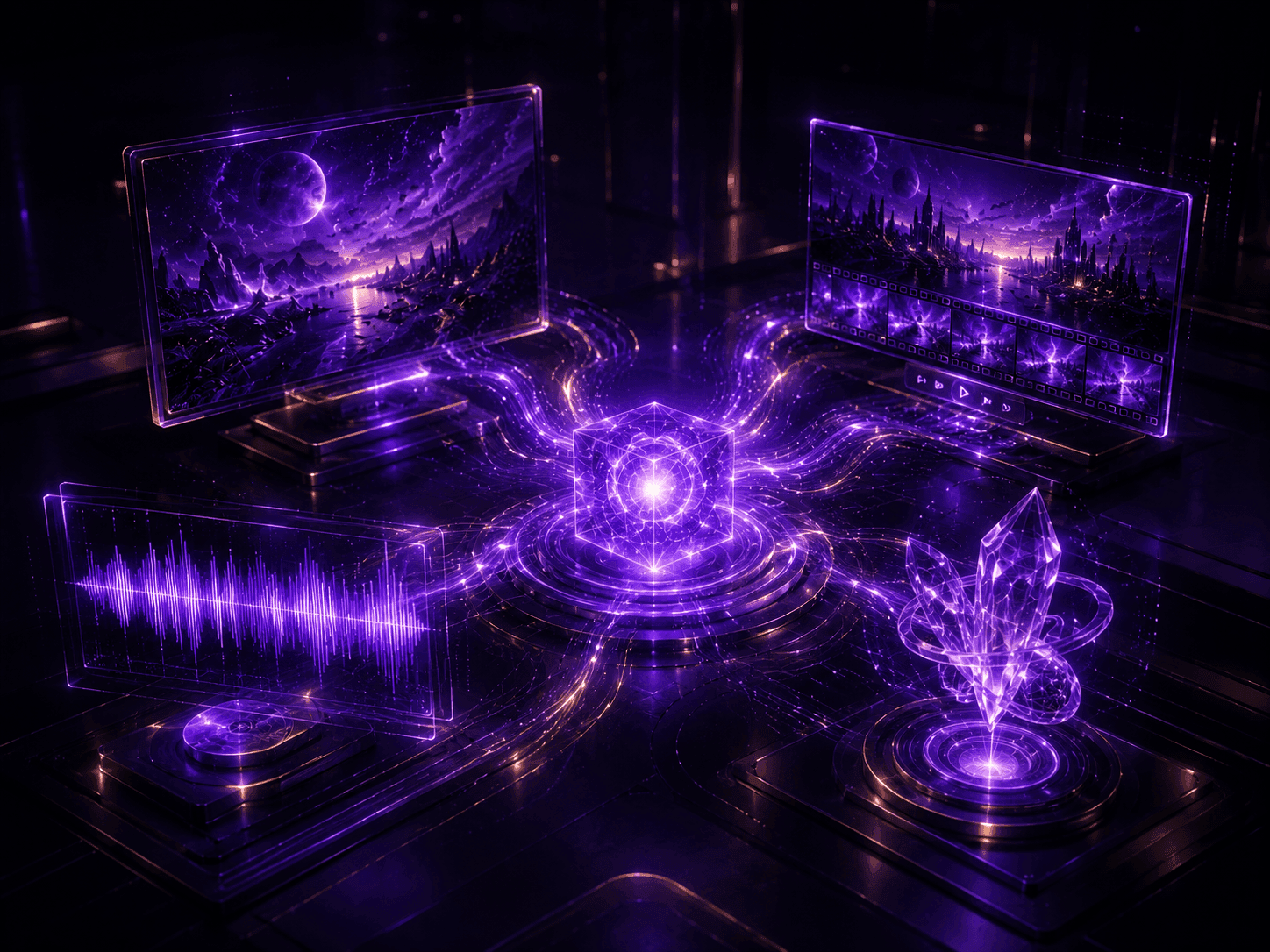 Unified Creavax AI workspace for image, video, audio and 3D