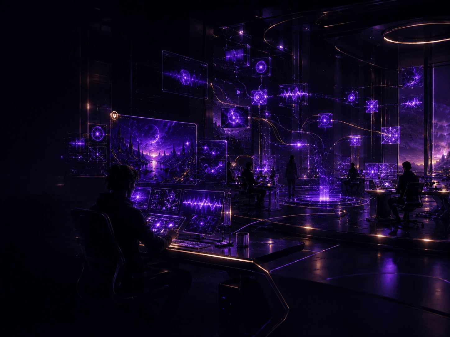 A connected Creavax production workspace growing from one creator to a team